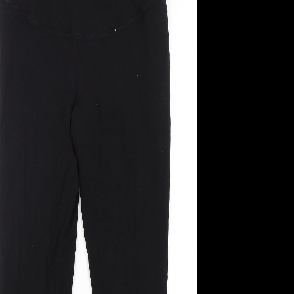 H&M Womens Black  Cotton Jogger Leggings Size L L28 in