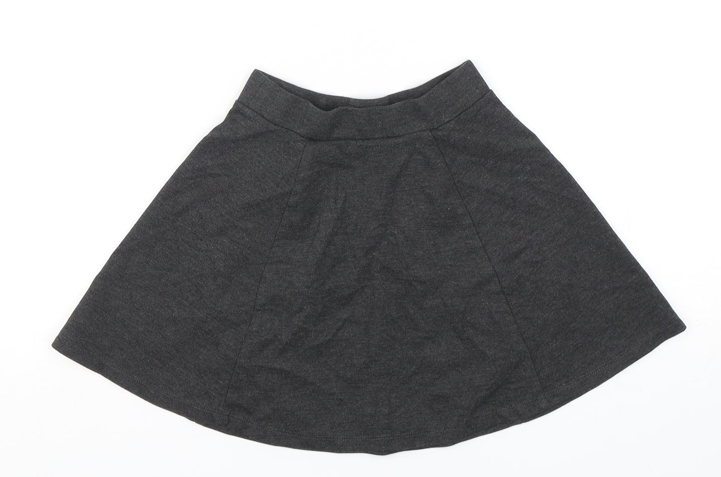 George Girls Grey  Polyester A-Line Skirt Size 6-7 Years  Regular