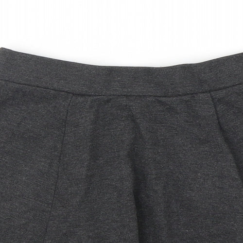 George Girls Grey  Polyester A-Line Skirt Size 6-7 Years  Regular