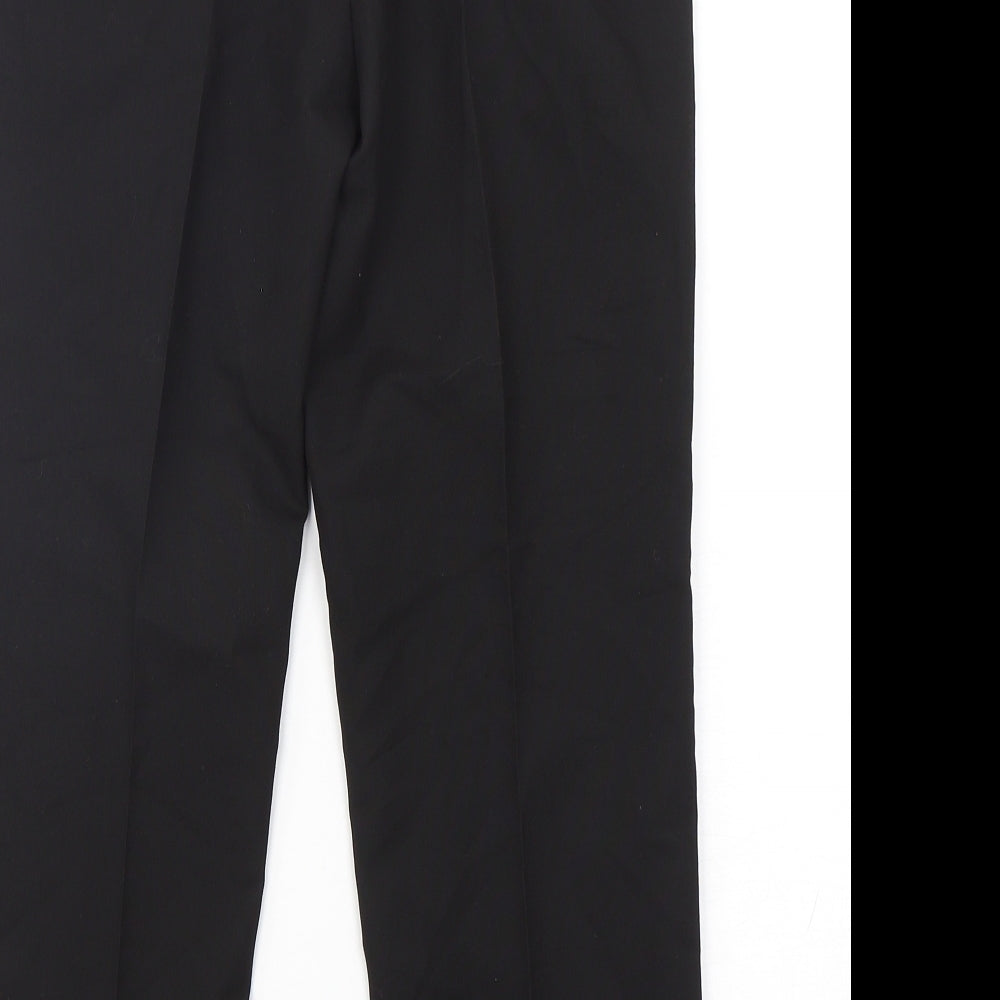 Marks and Spencer Boys Black  Polyester Dress Pants Trousers Size 12-13 Years  Regular