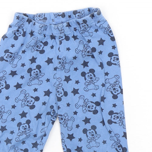 Disney Baby Boys Blue Geometric Cotton  Pyjama Pants Size 12-18 Months