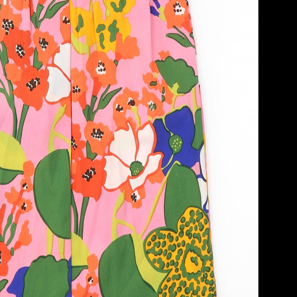 NEXT Girls Multicoloured Floral Polyester Playsuit One-Piece Size 7 Years