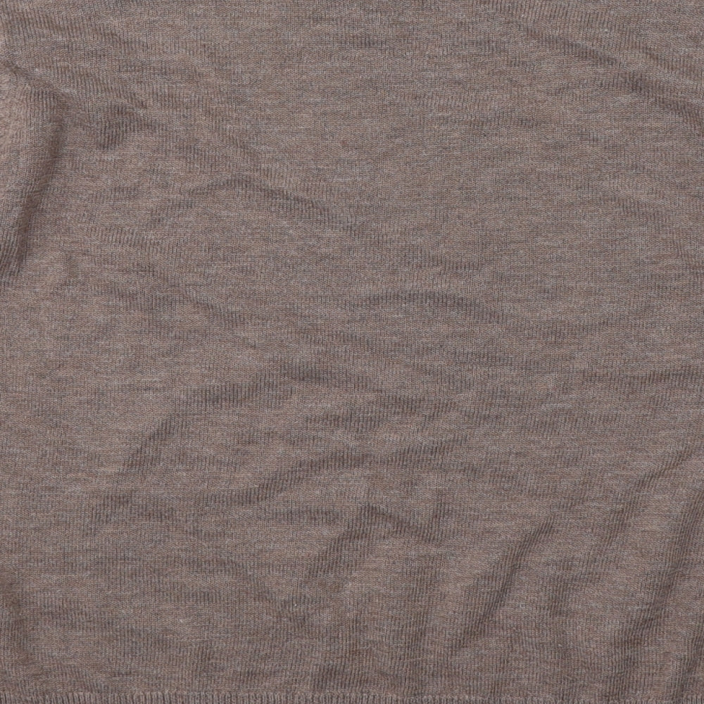 Gabriella K. Womens Beige Roll Neck  Polyester Pullover Jumper Size 14