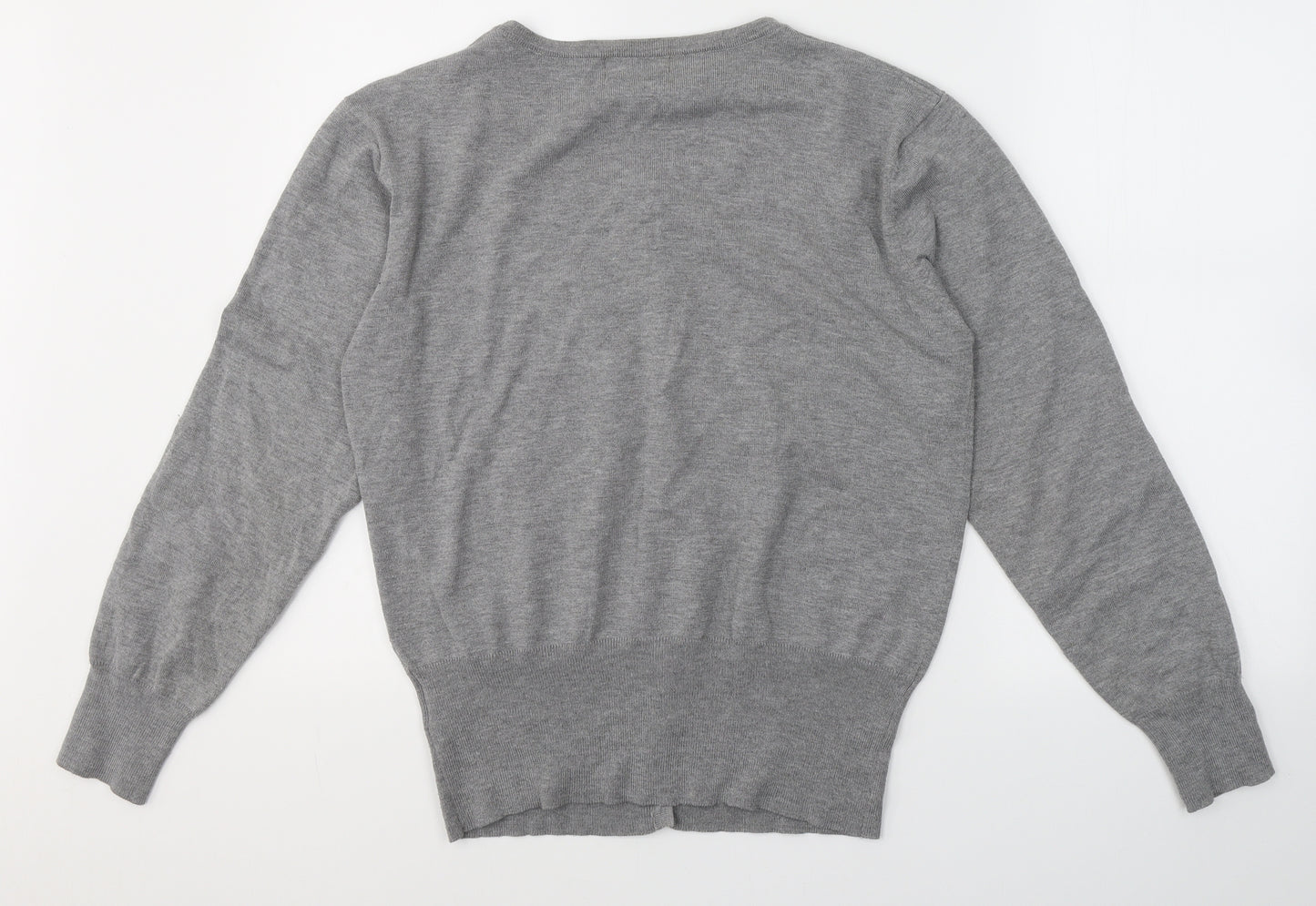 Paramour Womens Grey V-Neck  Viscose Cardigan Jumper Size XL