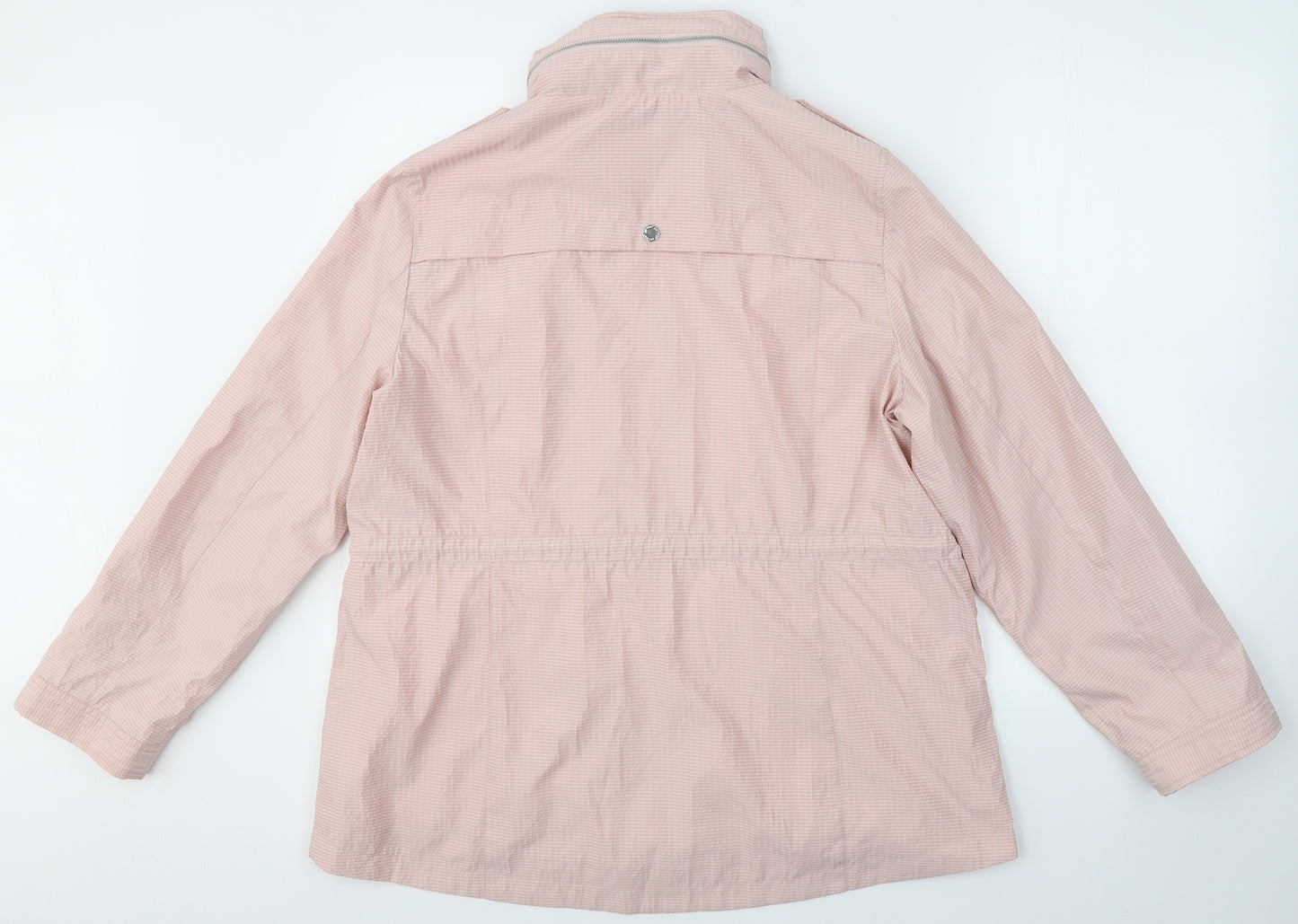 Marks and Spencer Womens Pink   Parka Coat Size 18  Zip
