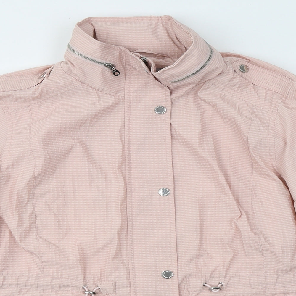 Marks and Spencer Womens Pink   Parka Coat Size 18  Zip