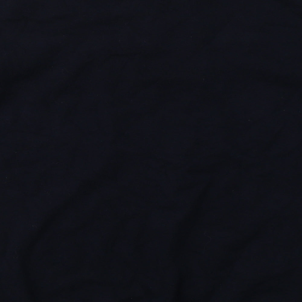 Dorothy Perkins Womens Blue Round Neck  Cotton Pullover Jumper Size 10   - Lace Detail