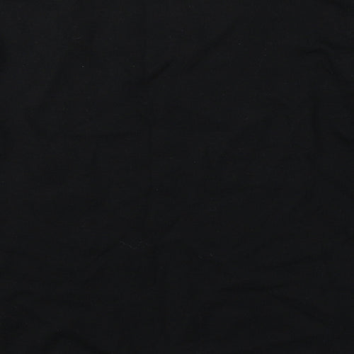 Charter Club Womens Black Round Neck  Wool Pullover Jumper Size XL