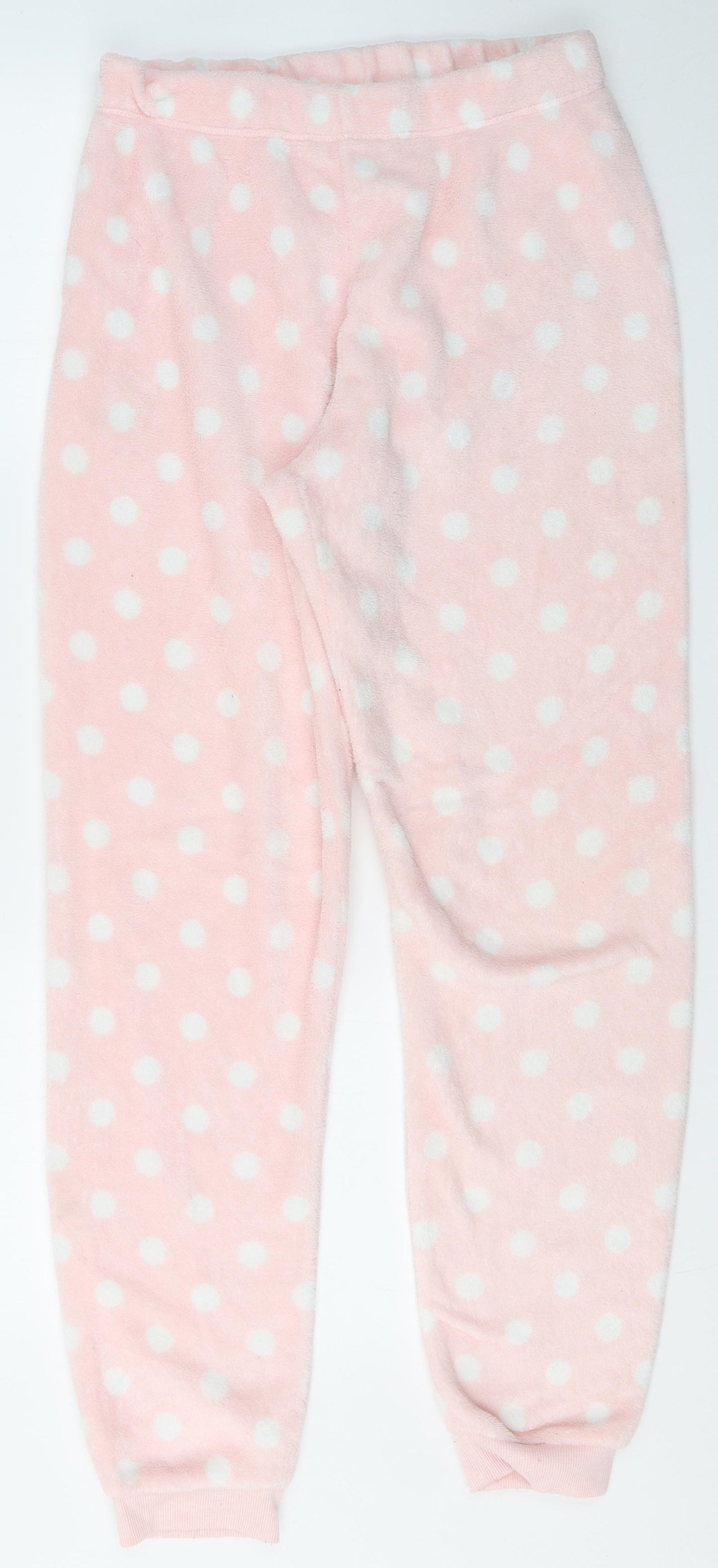Love to Lounge Womens Pink Polka Dot Polyester Capri Lounge Pants Size M