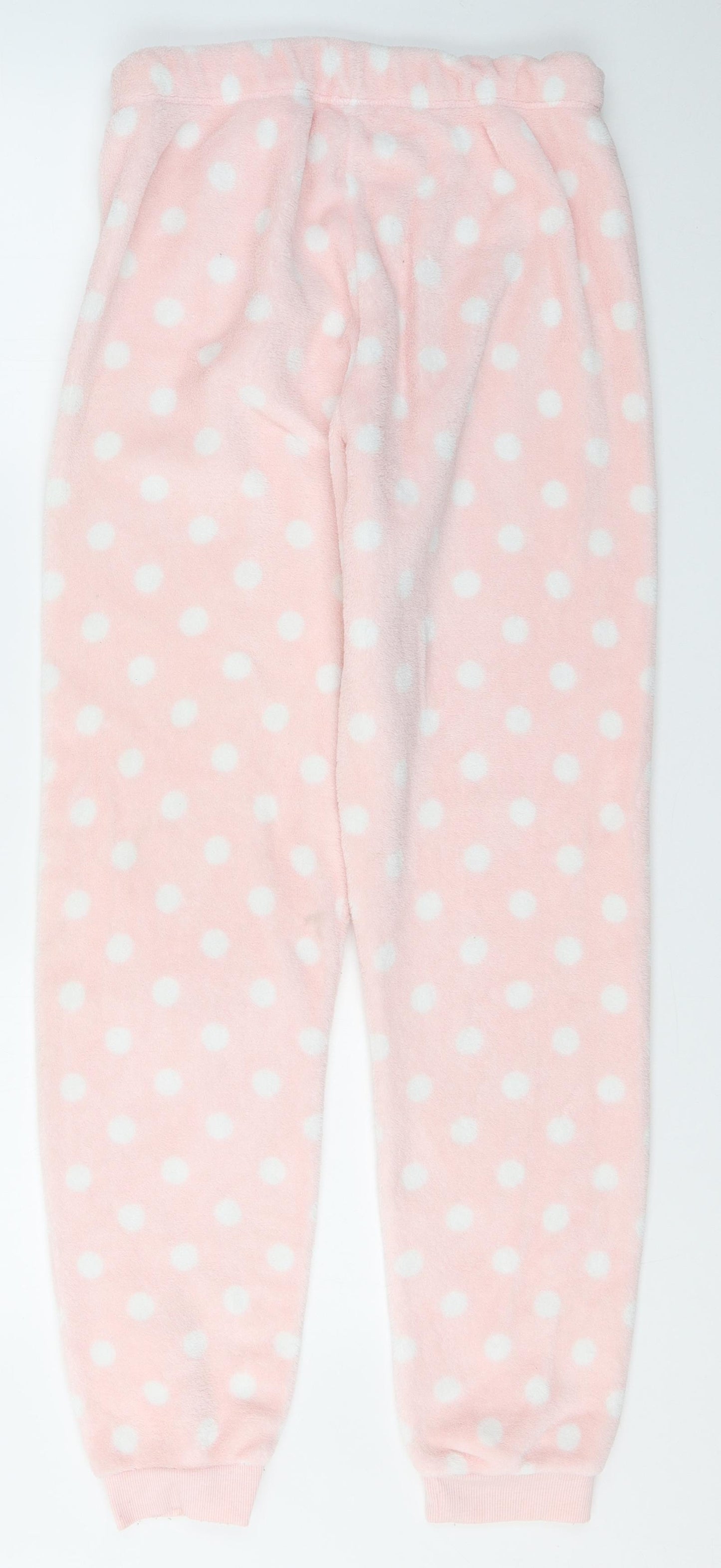Love to Lounge Womens Pink Polka Dot Polyester Capri Lounge Pants Size M