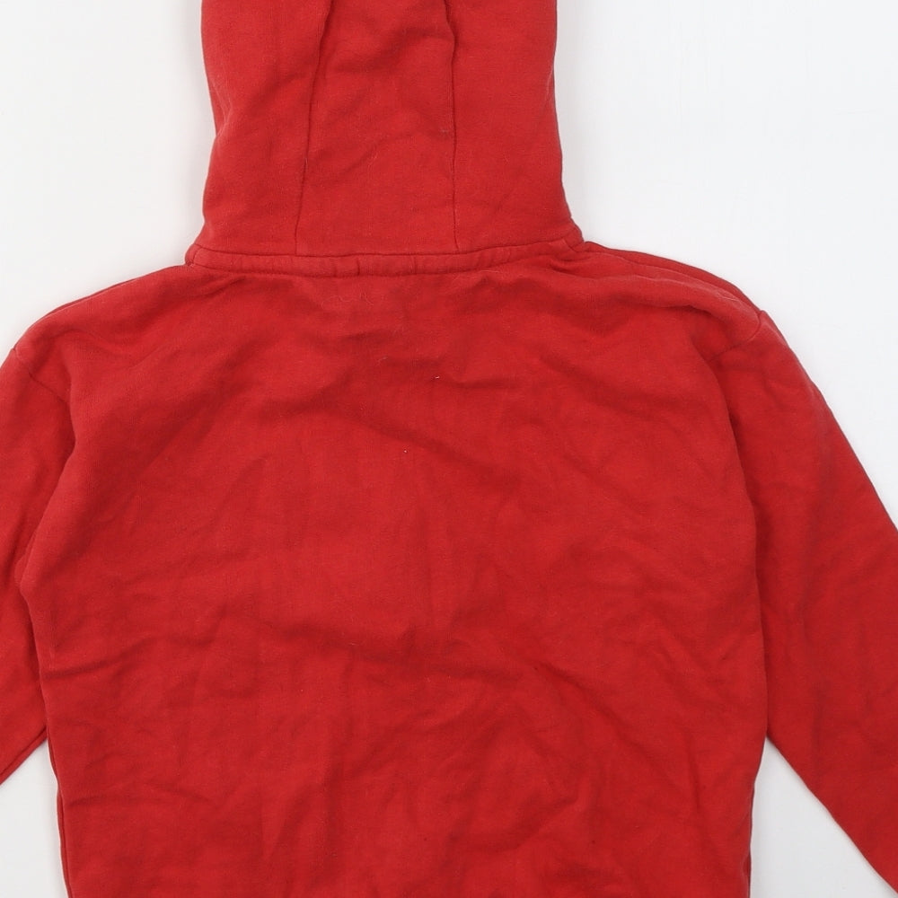 NEXT Boys Red  Cotton Full Zip Hoodie Size 9 Years