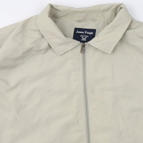 James Pringle Mens Beige   Jacket Coat Size 2XL  Zip