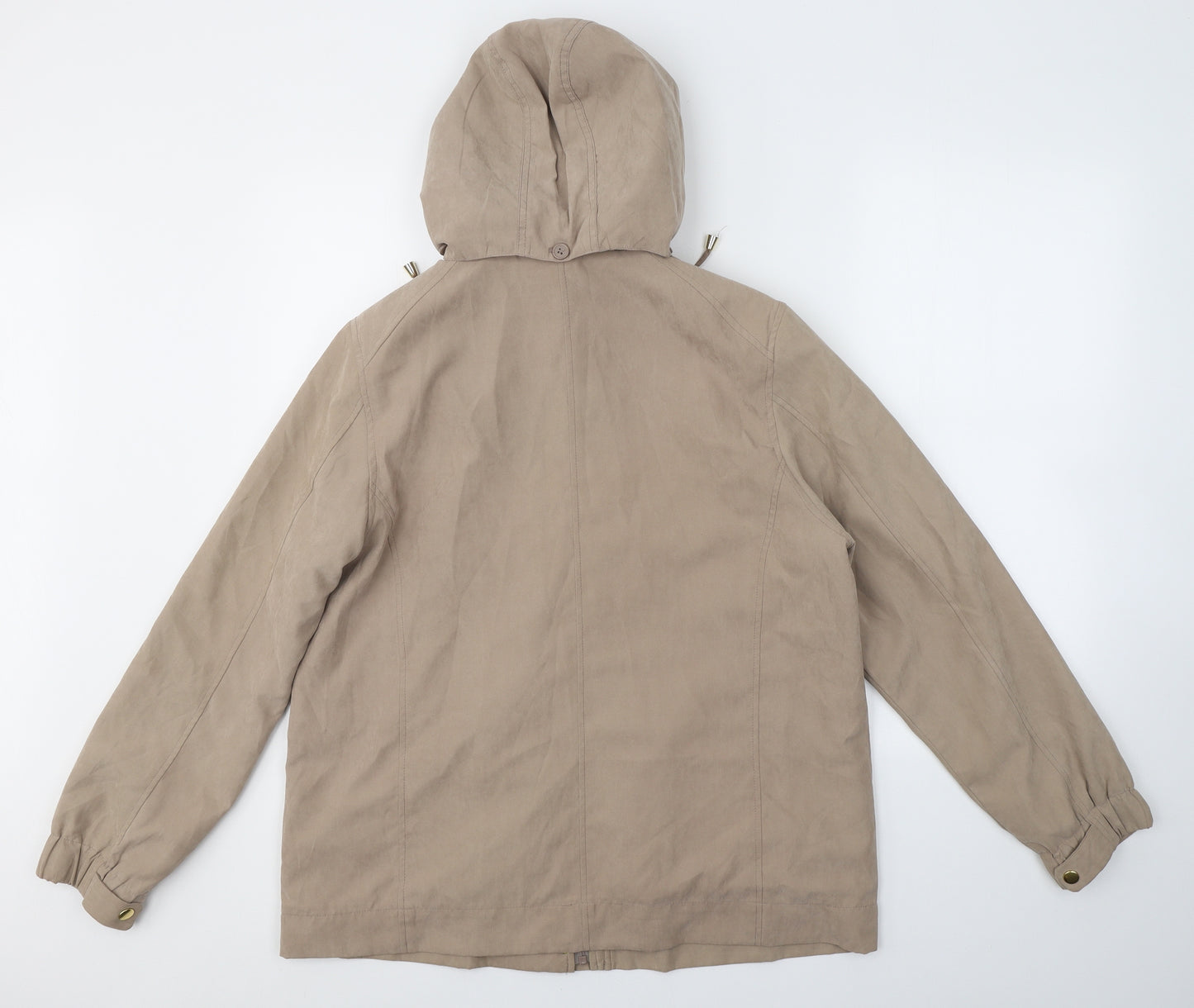 JBC Collection Womens Beige   Parka Coat Size 16  Zip