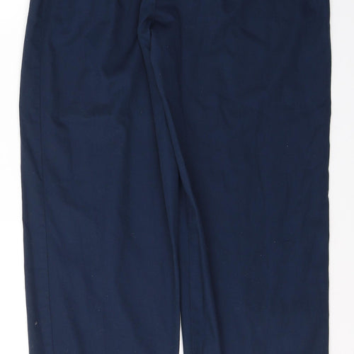 Alexandera Womens Blue  Polyester Trousers  Size 16 L32 in Regular