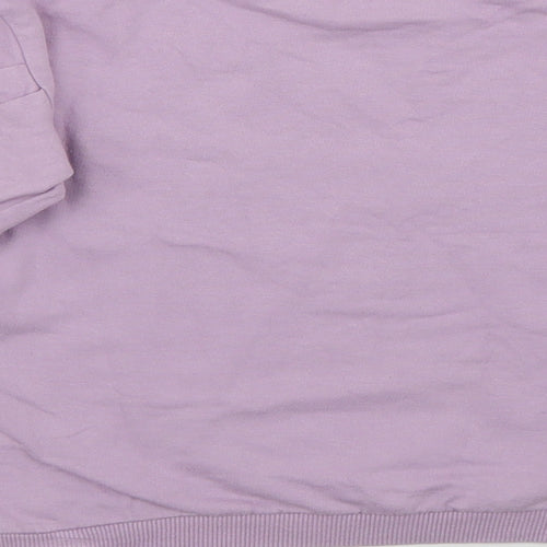 Disney Girls Purple  Cotton Pullover Sweatshirt Size 6-7 Years   - Mini Mouse