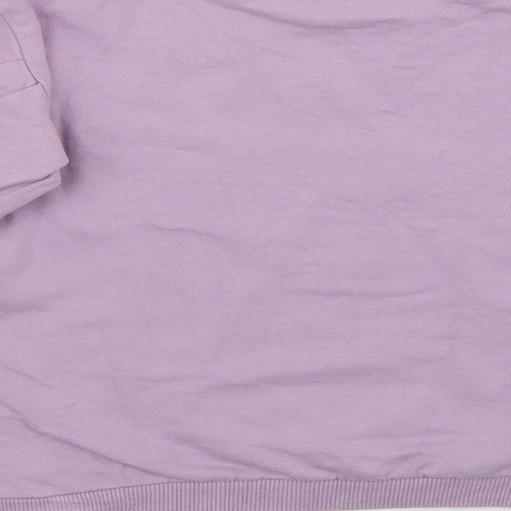 Disney Girls Purple  Cotton Pullover Sweatshirt Size 6-7 Years   - Mini Mouse