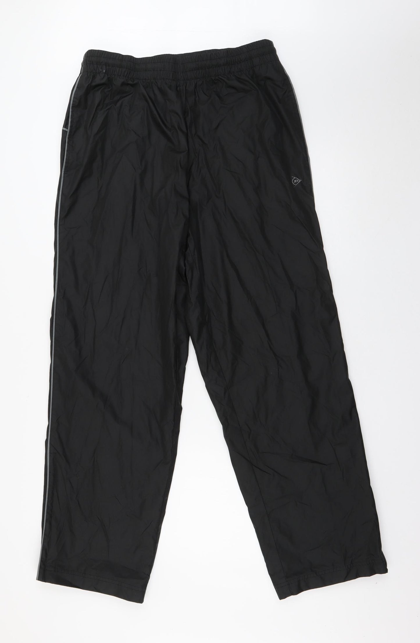 Dunlop Mens Black  Polyester Rain Trousers Trousers Size M L29 in Regular