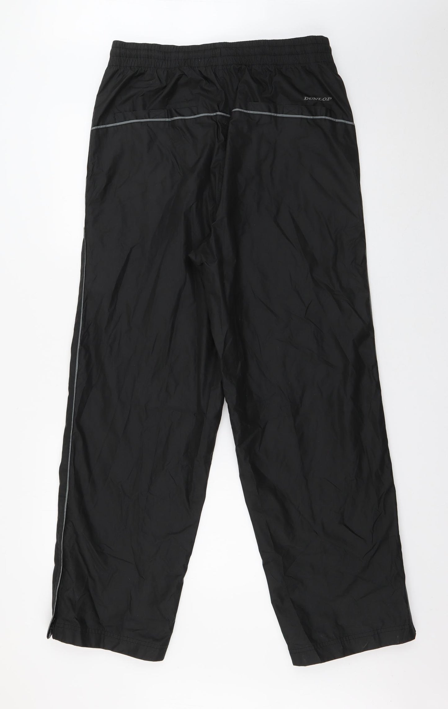 Dunlop Mens Black  Polyester Rain Trousers Trousers Size M L29 in Regular