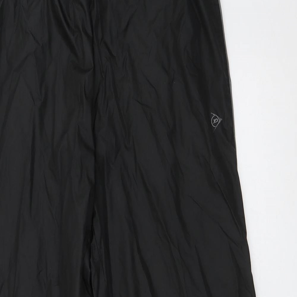 Dunlop Mens Black  Polyester Rain Trousers Trousers Size M L29 in Regular