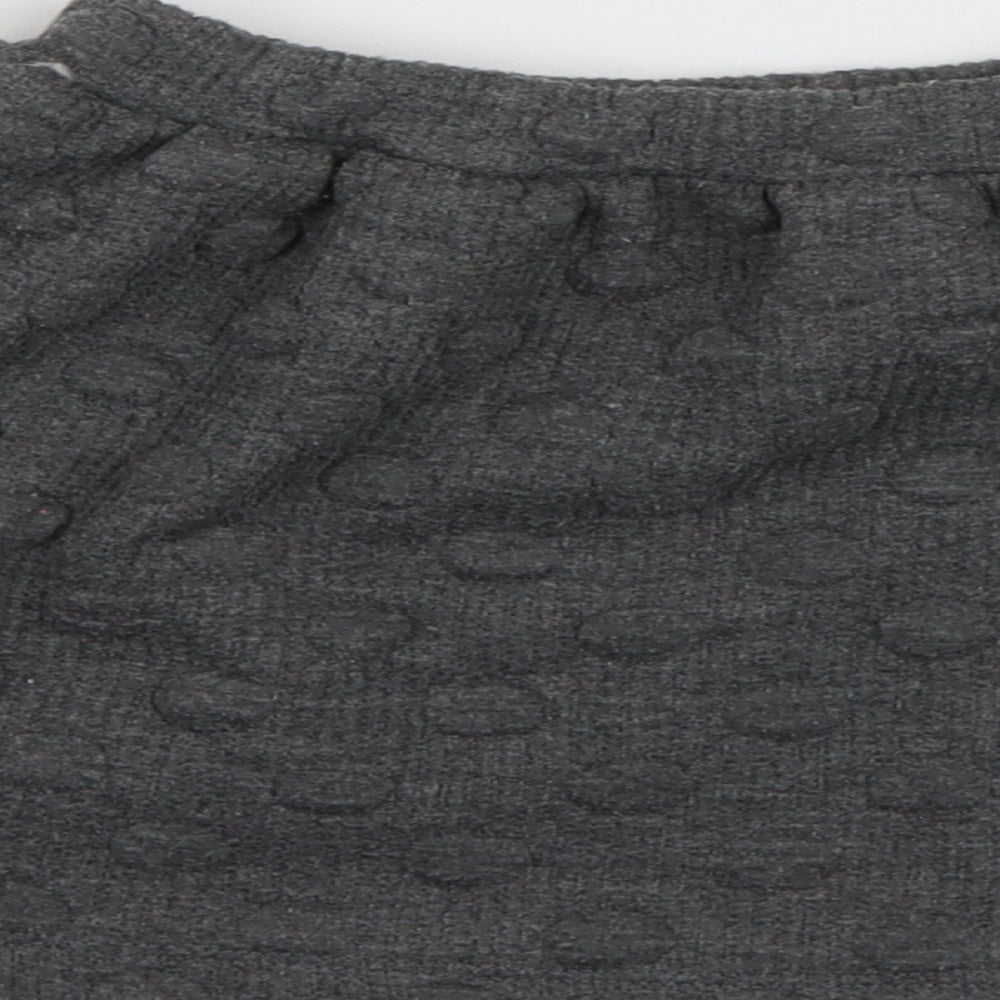 TU Girls Grey  Polyester Skater Skirt Size 4-5 Years  Regular  - Penguin Star