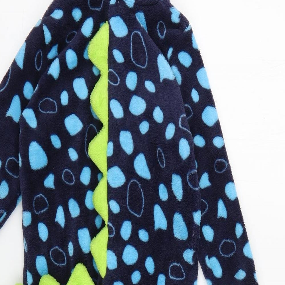 Crafted Boys Blue Polka Dot Polyester  One Piece Size 2-3 Years   - Dinosaur Fancy Dress