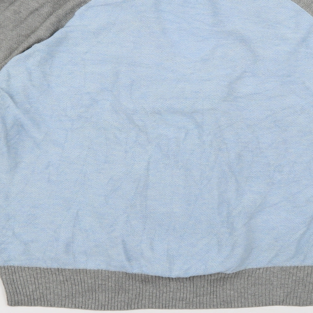 Original Penguin Mens Blue V-Neck  Cotton Cardigan Jumper Size M