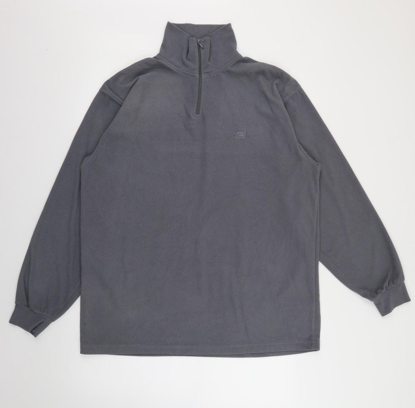Rodeo Mens Grey High Neck  Polyester Pullover Jumper Size L