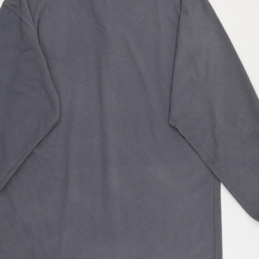 Rodeo Mens Grey High Neck  Polyester Pullover Jumper Size L