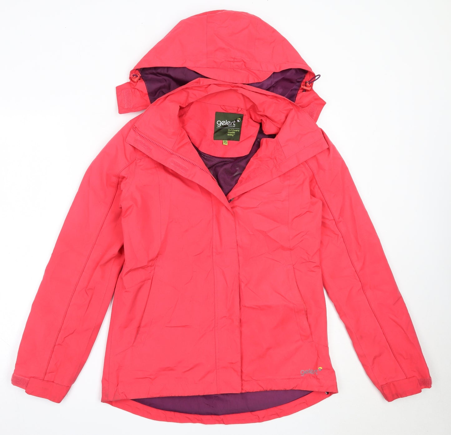 Gelert Womens Pink   Windbreaker Coat Size 10  Zip