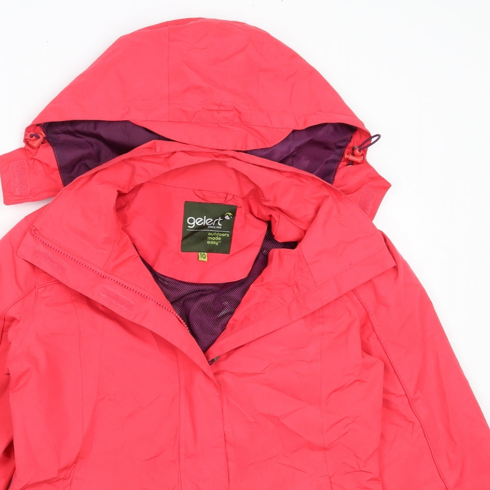 Gelert Womens Pink   Windbreaker Coat Size 10  Zip