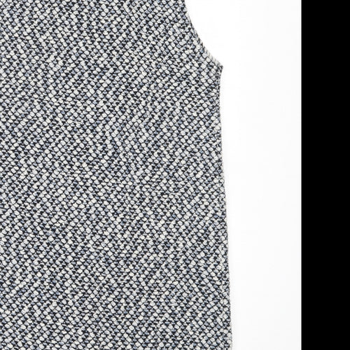 Atmosphere Womens Blue Round Neck  Cotton Cardigan Jumper Size 10