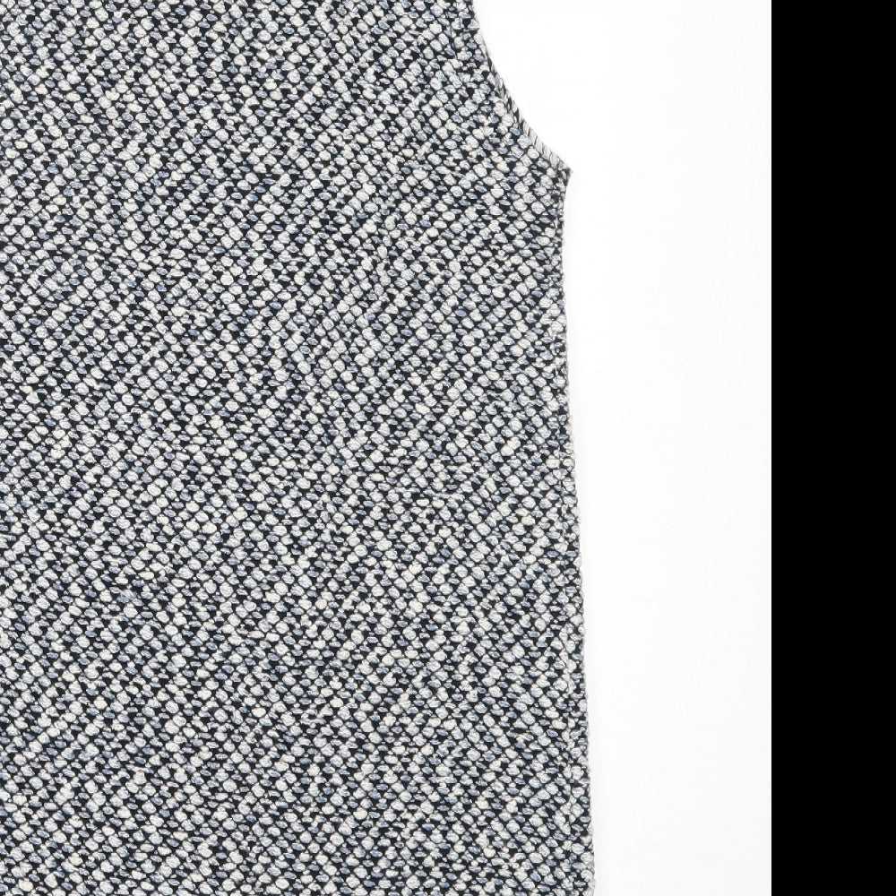 Atmosphere Womens Blue Round Neck  Cotton Cardigan Jumper Size 10