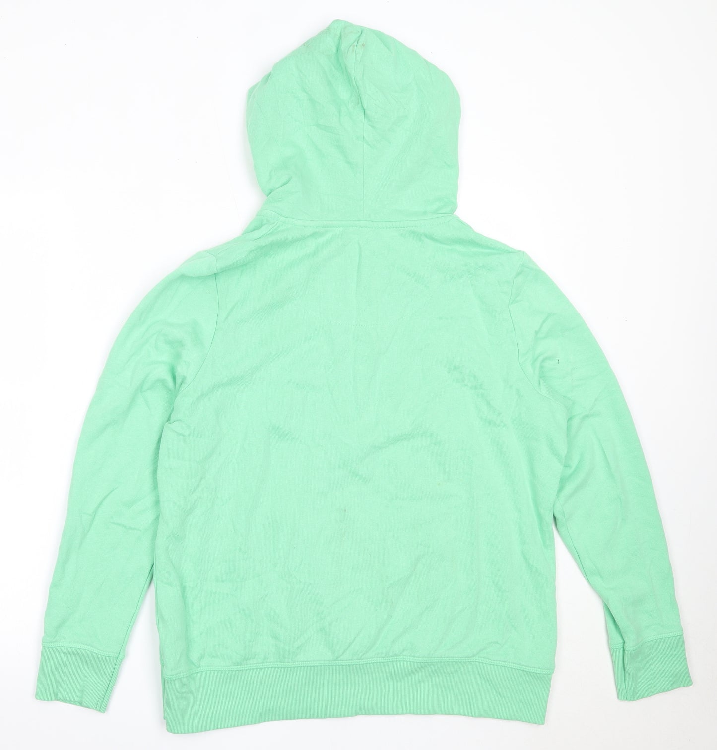 TU Womens Green  Cotton Full Zip Hoodie Size 16  Zip