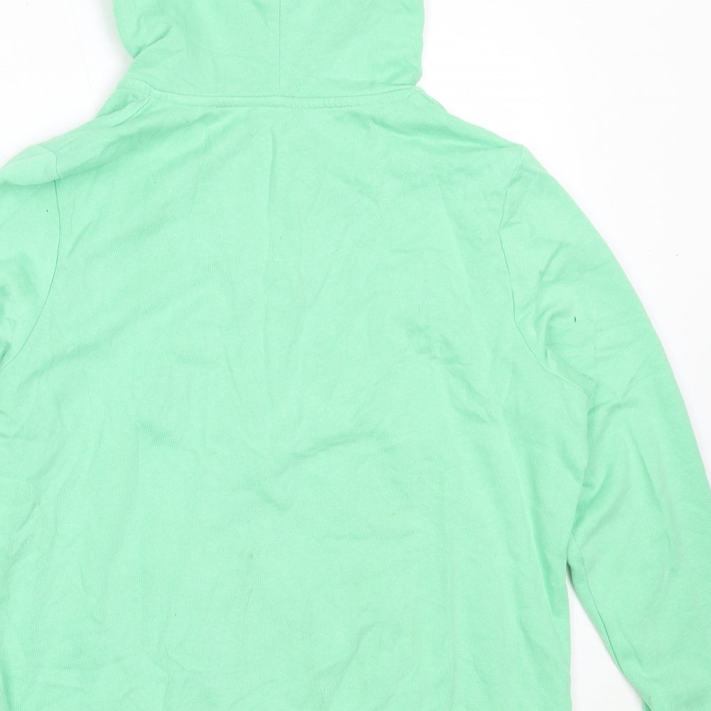 TU Womens Green  Cotton Full Zip Hoodie Size 16  Zip