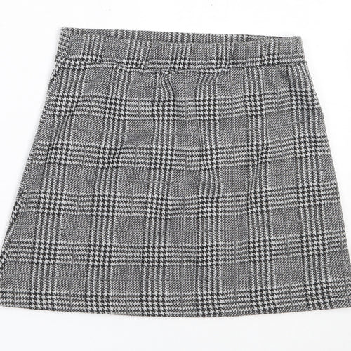 F&F Girls Grey  Polyester Mini Skirt Size 10-11 Years  Regular