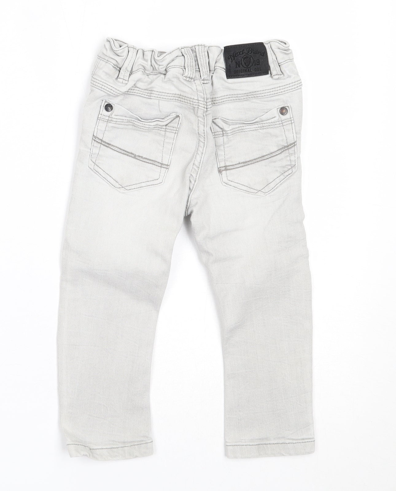 NEXT Boys Grey  Cotton Capri Jeans Size 12-18 Months