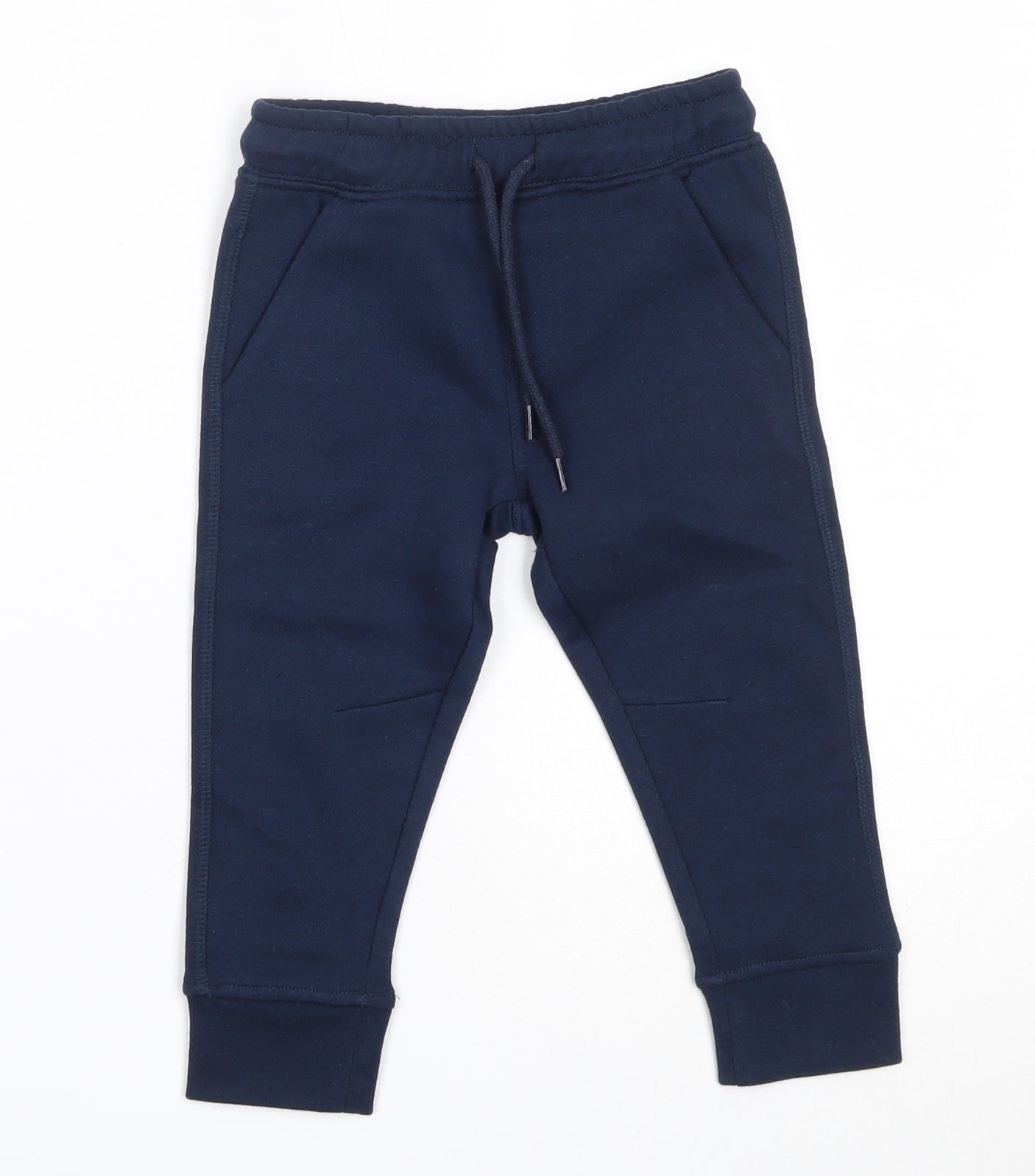 Urban Rascals Boys Blue  Polyester Jogger Trousers Size 12-18 Months