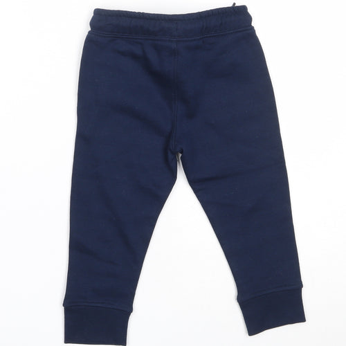 Urban Rascals Boys Blue  Polyester Jogger Trousers Size 12-18 Months