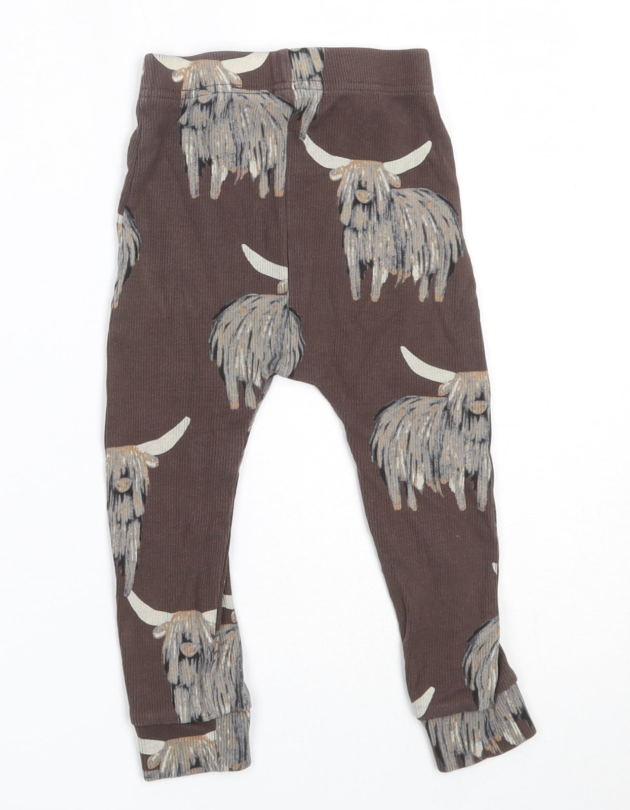 TU Boys Brown  Cotton Capri Trousers Size 18 Months
