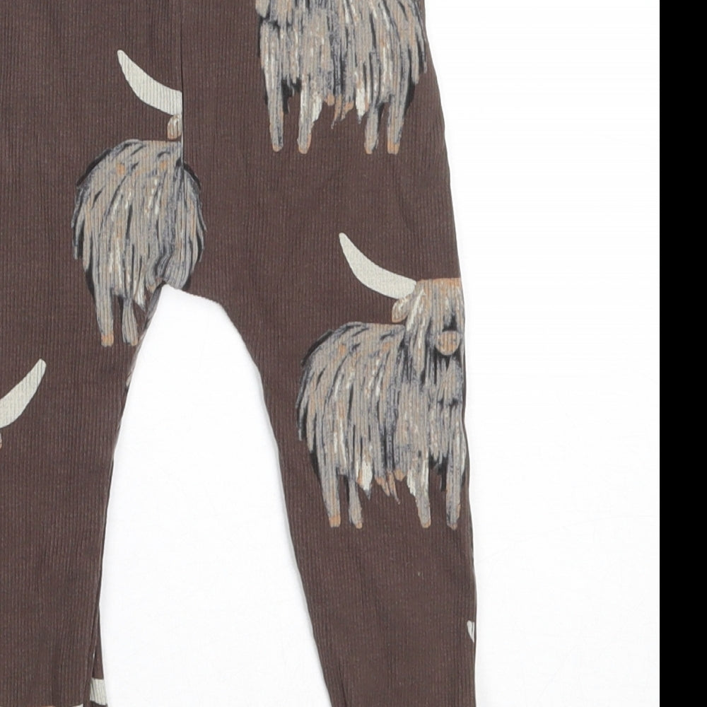 TU Boys Brown  Cotton Capri Trousers Size 18 Months