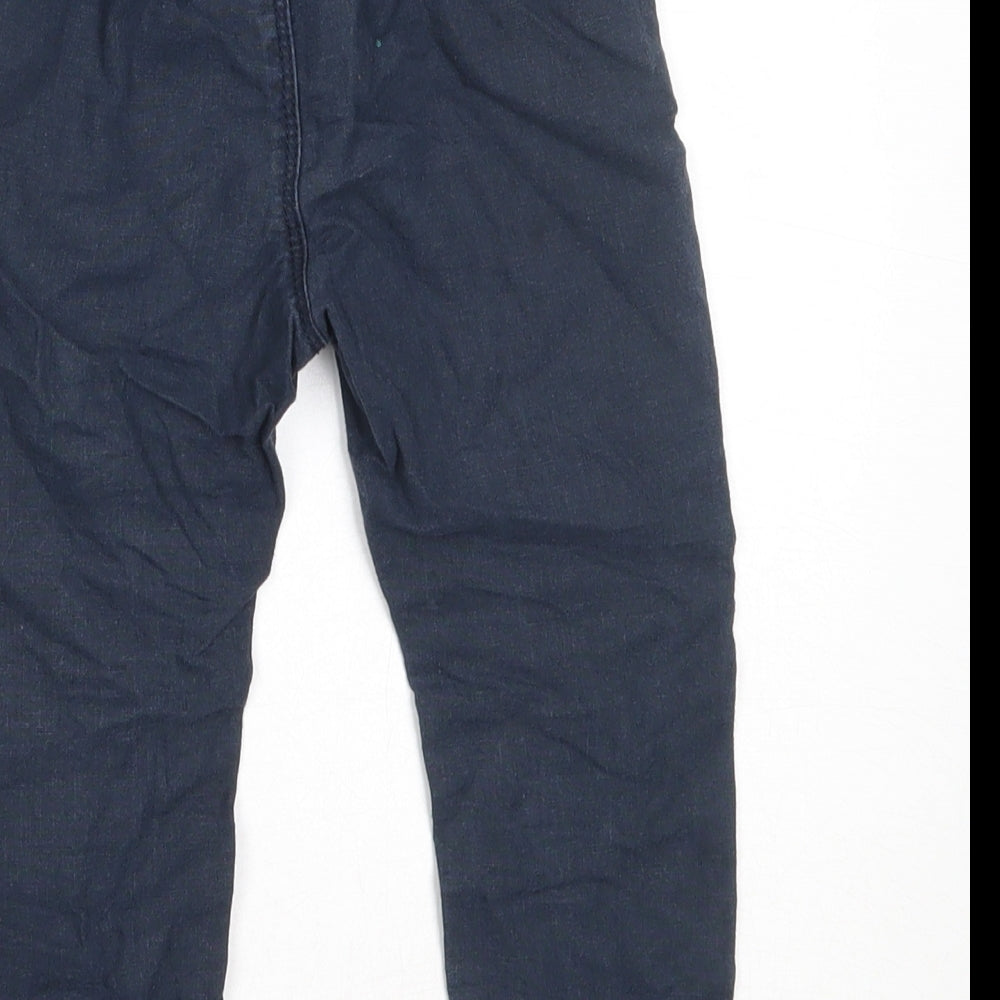 NEXT Boys Blue  Linen Capri Trousers Size 12-18 Months