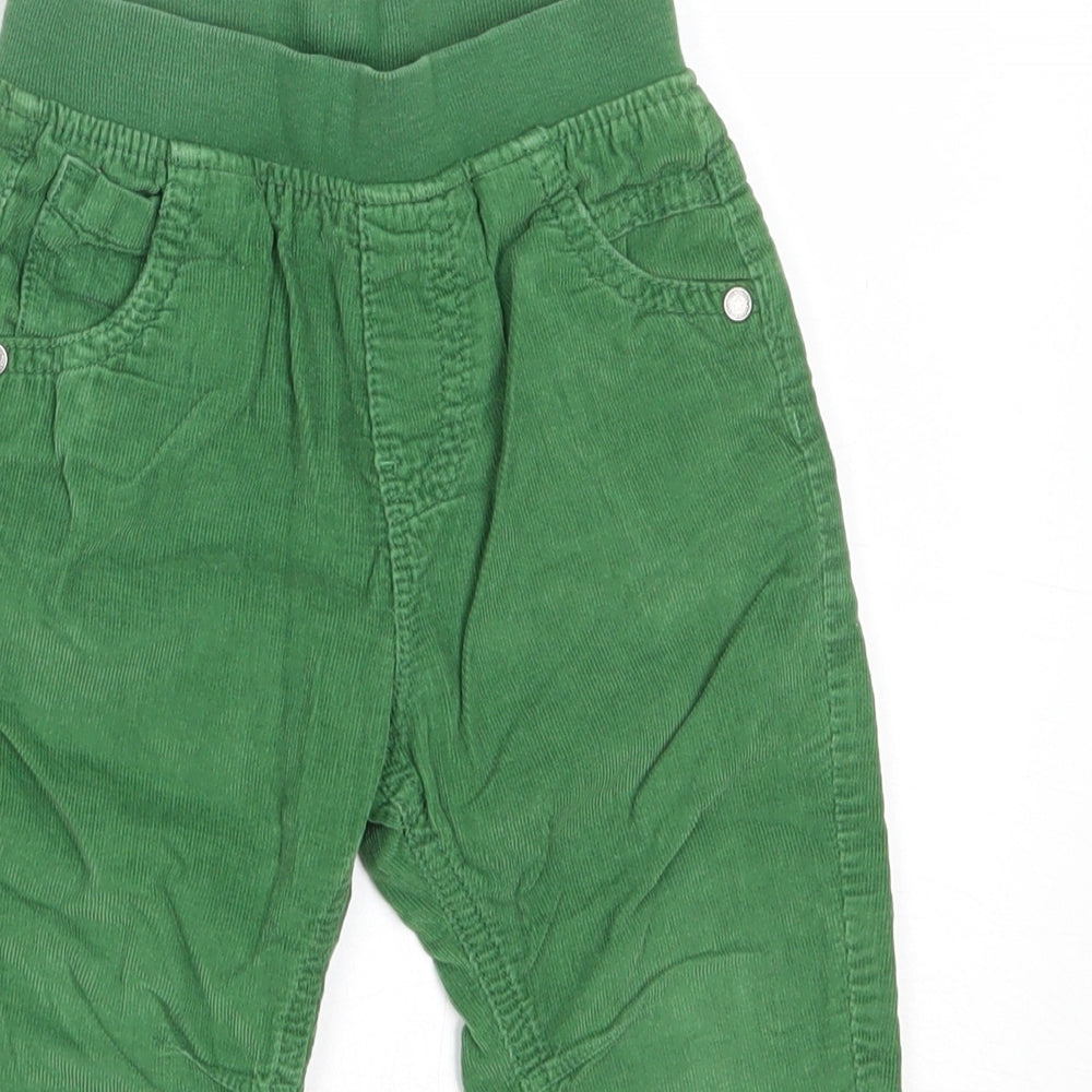 Marks and Spencer Boys Green  Cotton Capri Trousers Size 12-18 Months