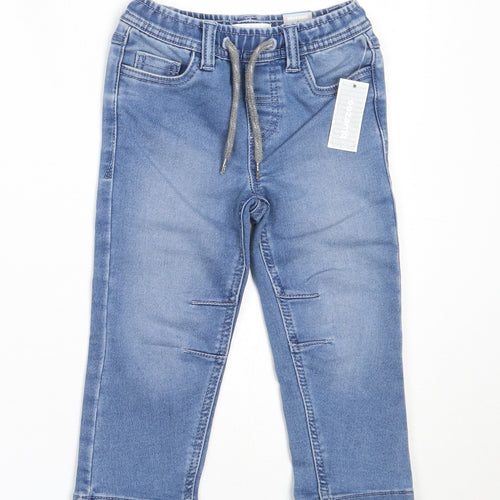 Blue Zoo Boys Blue  Cotton Capri Jeans Size 18-24 Months