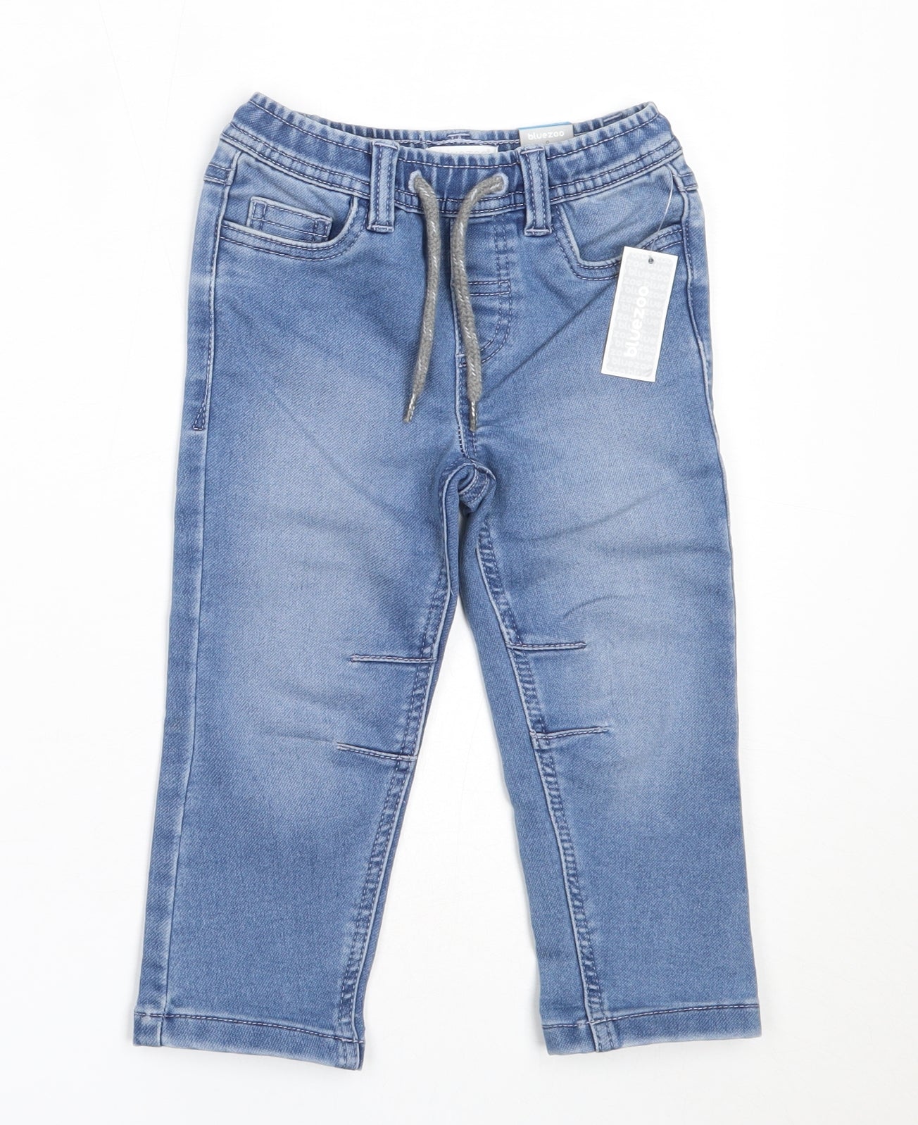 Blue Zoo Boys Blue  Cotton Capri Jeans Size 18-24 Months