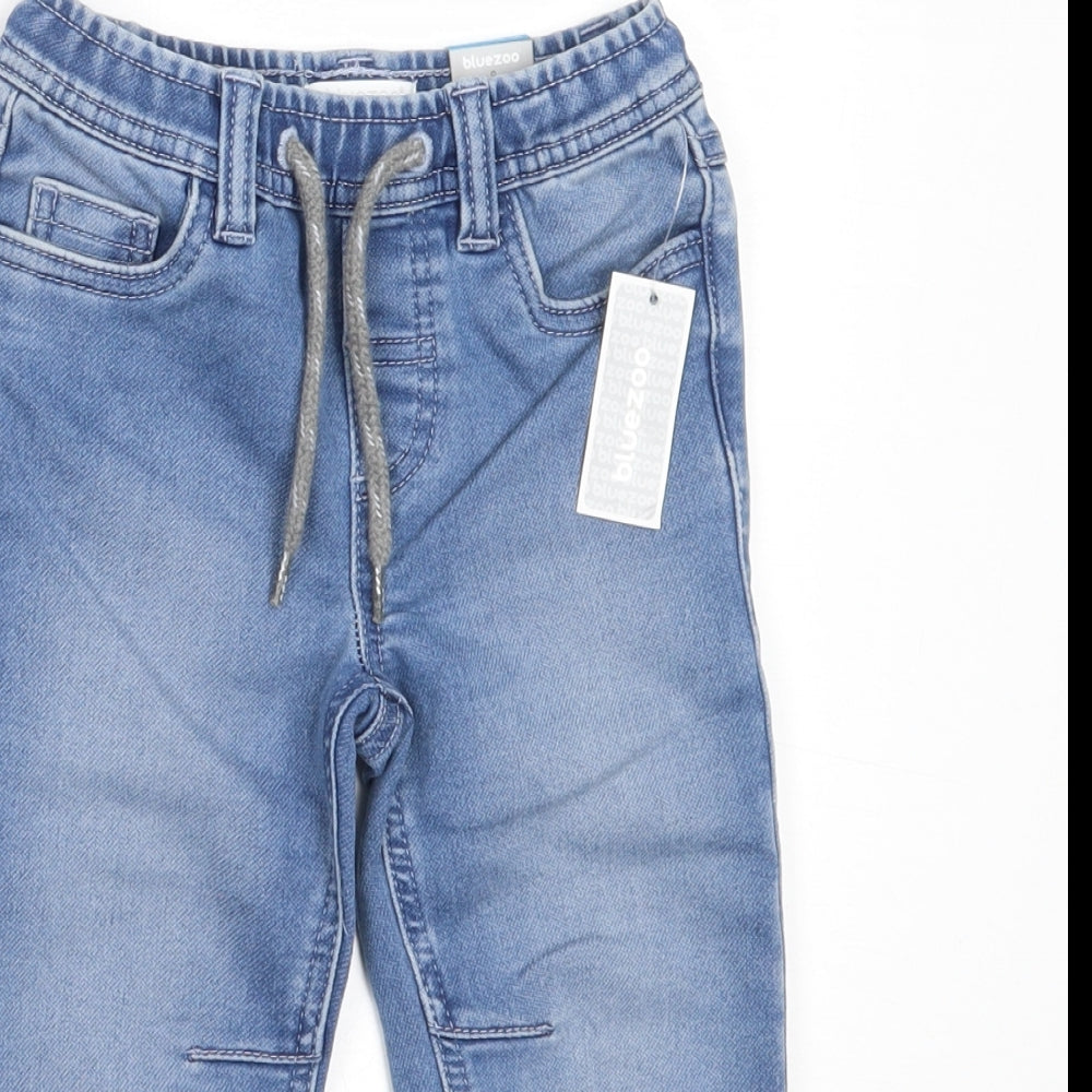 Blue Zoo Boys Blue  Cotton Capri Jeans Size 18-24 Months