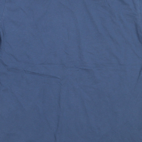 The North Face Boys Blue  Cotton Basic T-Shirt Size L Round Neck