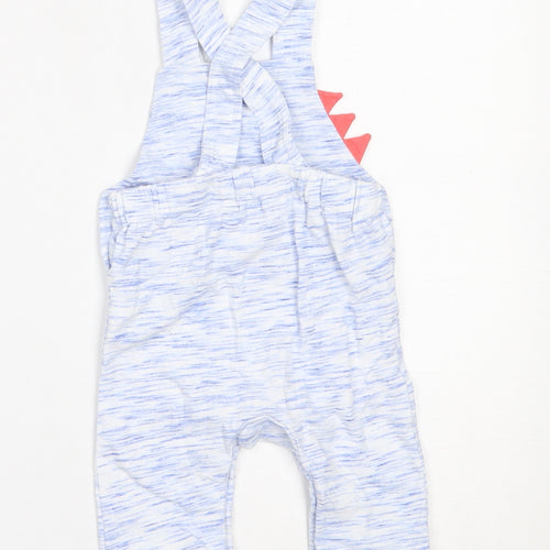Matalan Boys Blue  Cotton Dungaree One-Piece Size 3-6 Months