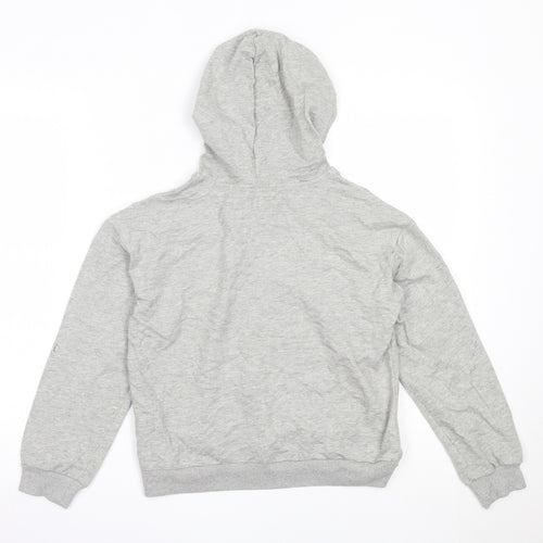 SheIn Girls Grey  Cotton Pullover Hoodie Size 10 Years