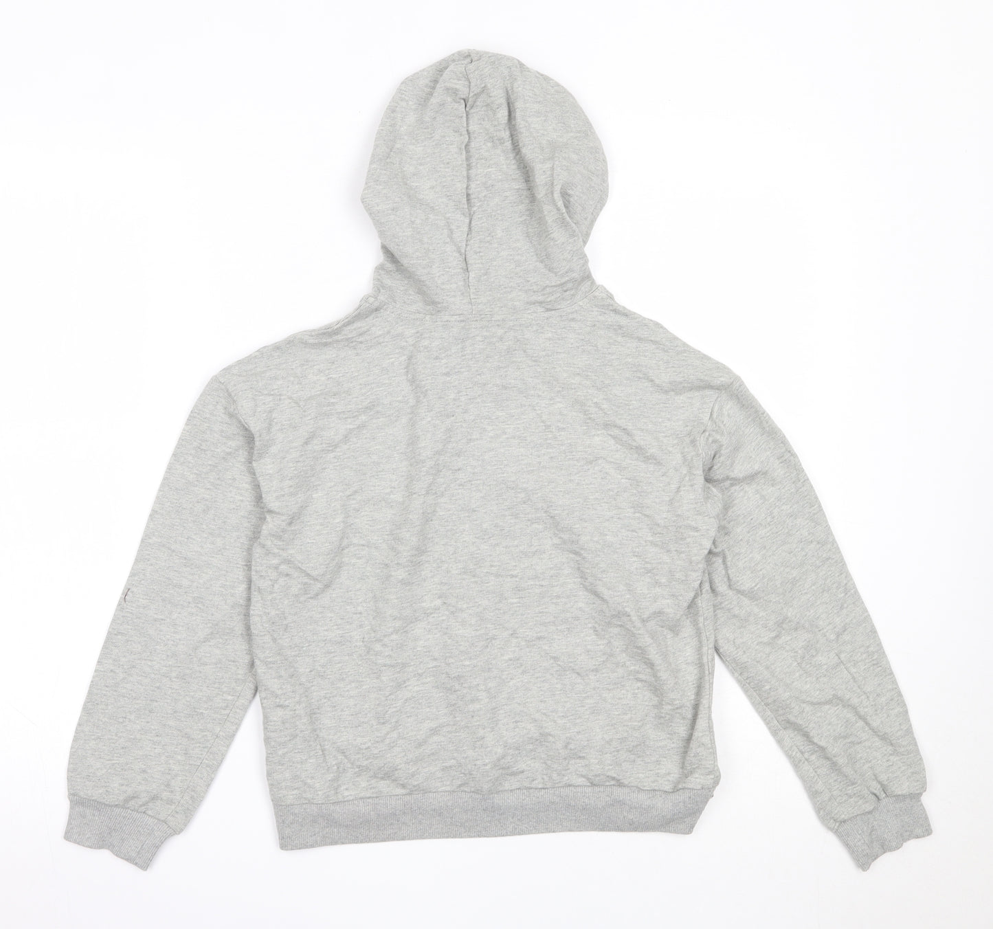 SheIn Girls Grey  Cotton Pullover Hoodie Size 10 Years