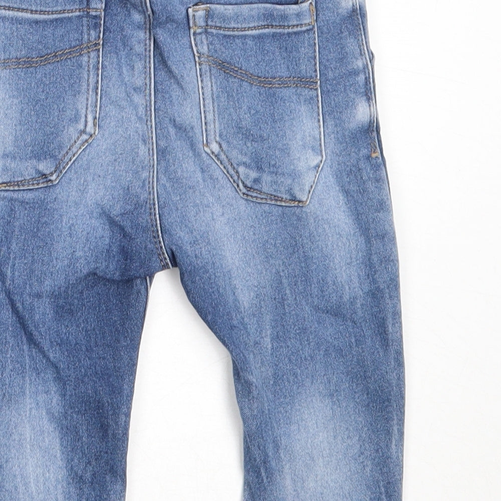 NEXT Boys Blue  Cotton Capri Jeans Size 6-9 Months